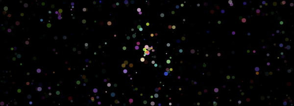 Screenshot of particles