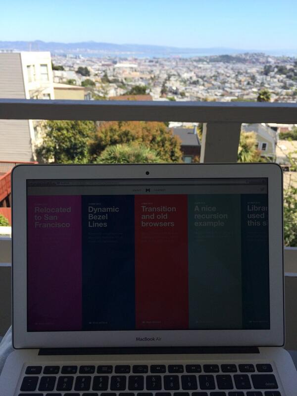 View from my balcony, San Francisco