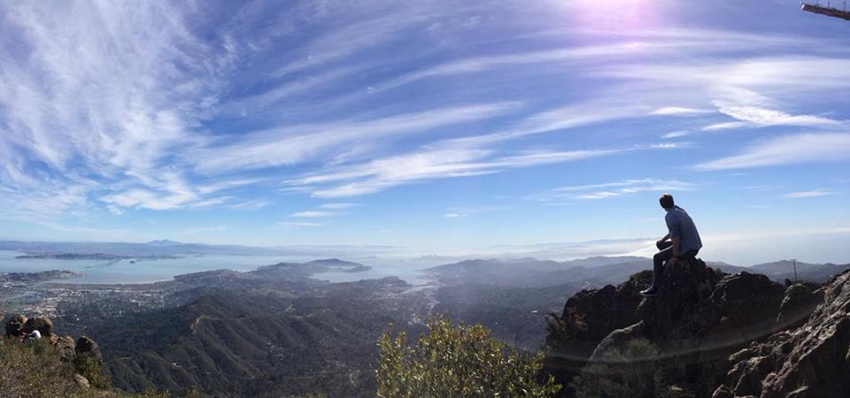 View from top of Mount Tamalpais, California